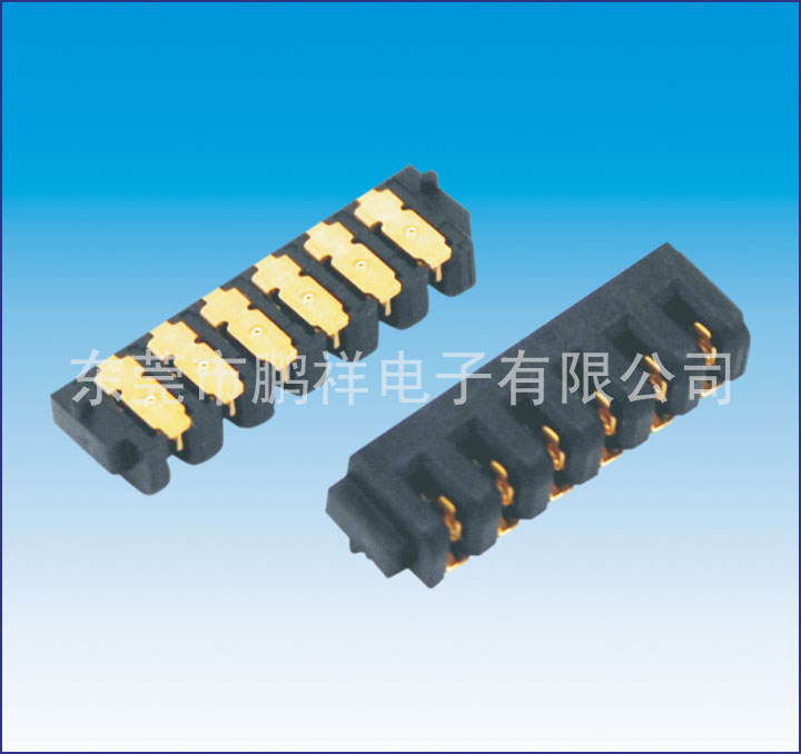 002系列，2.0mm電池母座6PIN