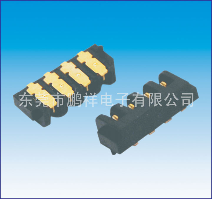 002系列，2.0mm電池母座4PIN