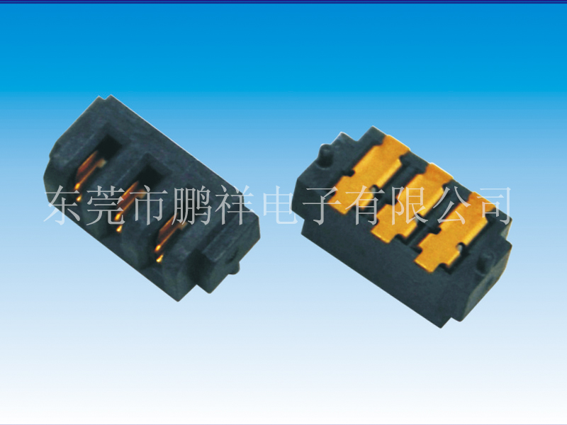 027系列B款，2.0mm間距3PIN電池母
