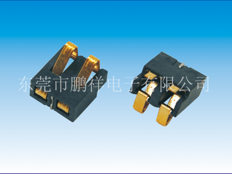 CP35系列，2.5mm間距彈片電池座正